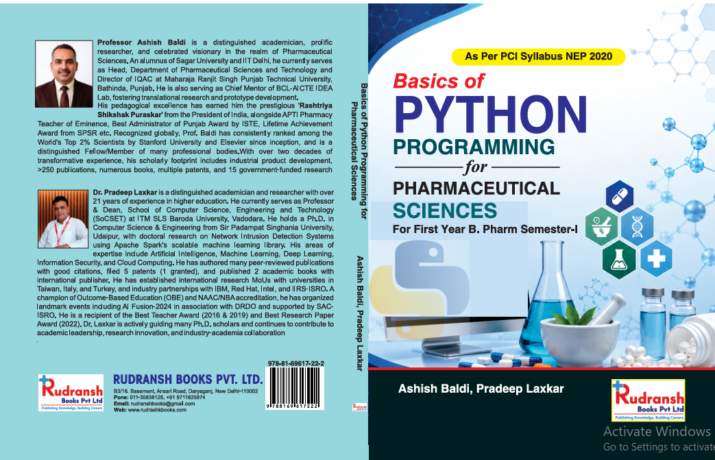 Basics of Phython Programming for Pharmaceutical Sciences